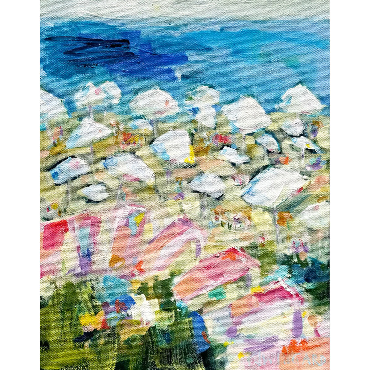 Beach Club | Abstract Coastal Painting