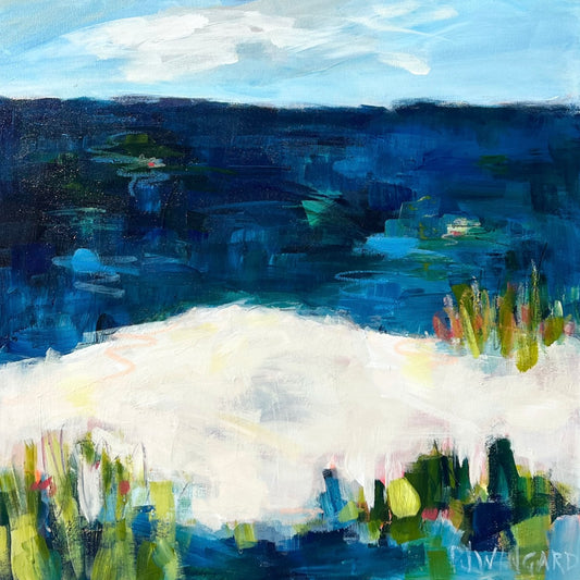 Carefree | Abstract Coastal Painting