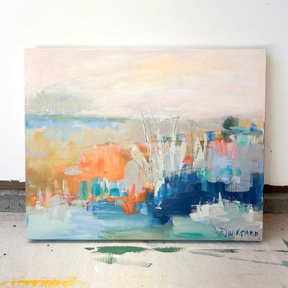 Coastal View | Abstract Coastal Painting