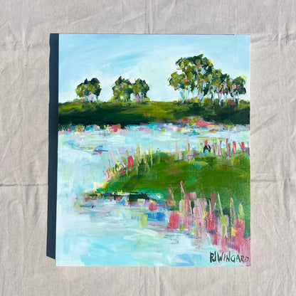 Floating Along | Abstract Coastal Painting