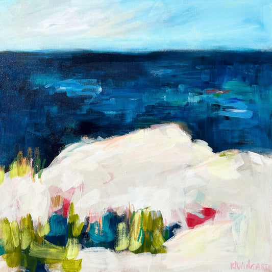 Just Because | Abstract Coastal Painting