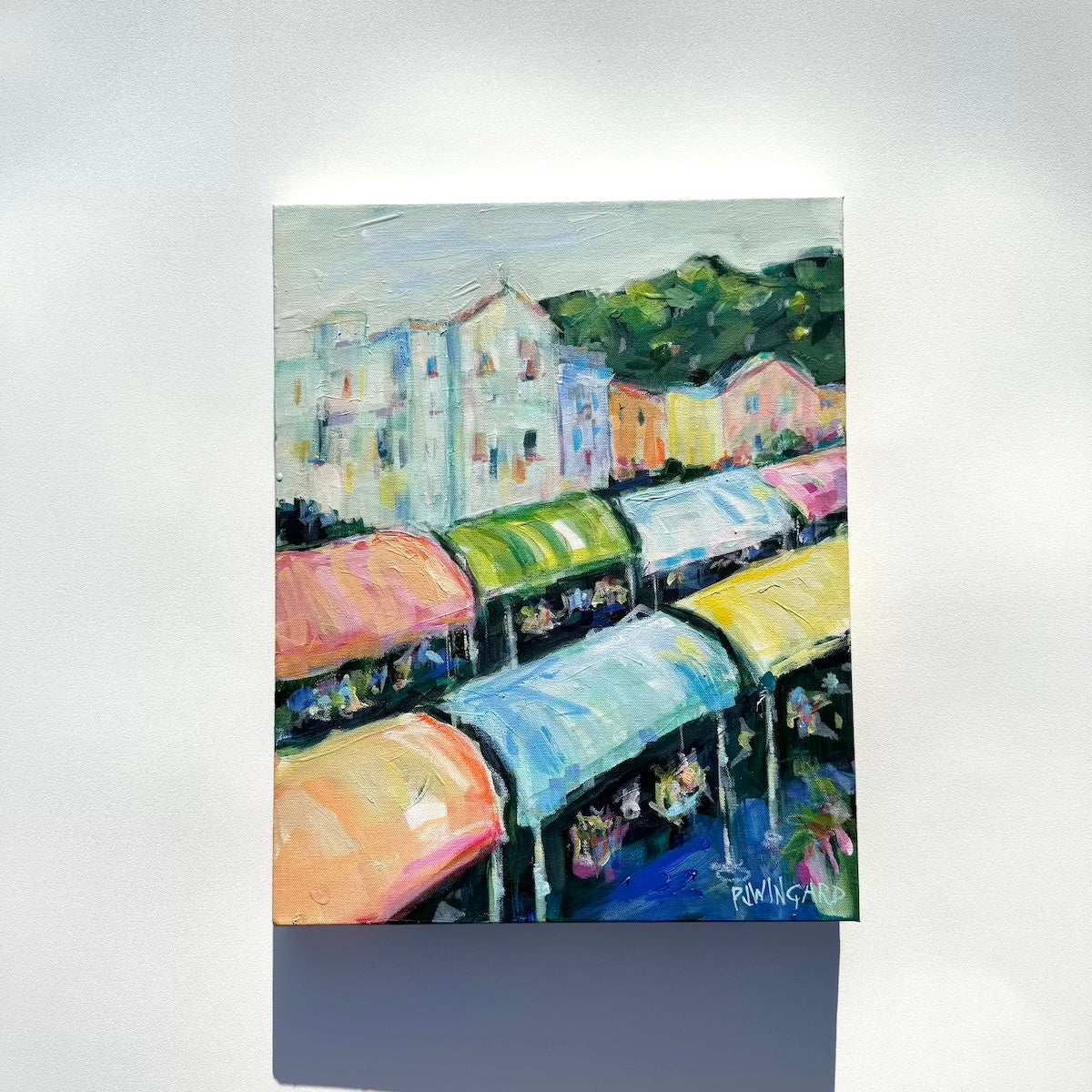 Market Day | Abstract Coastal Painting