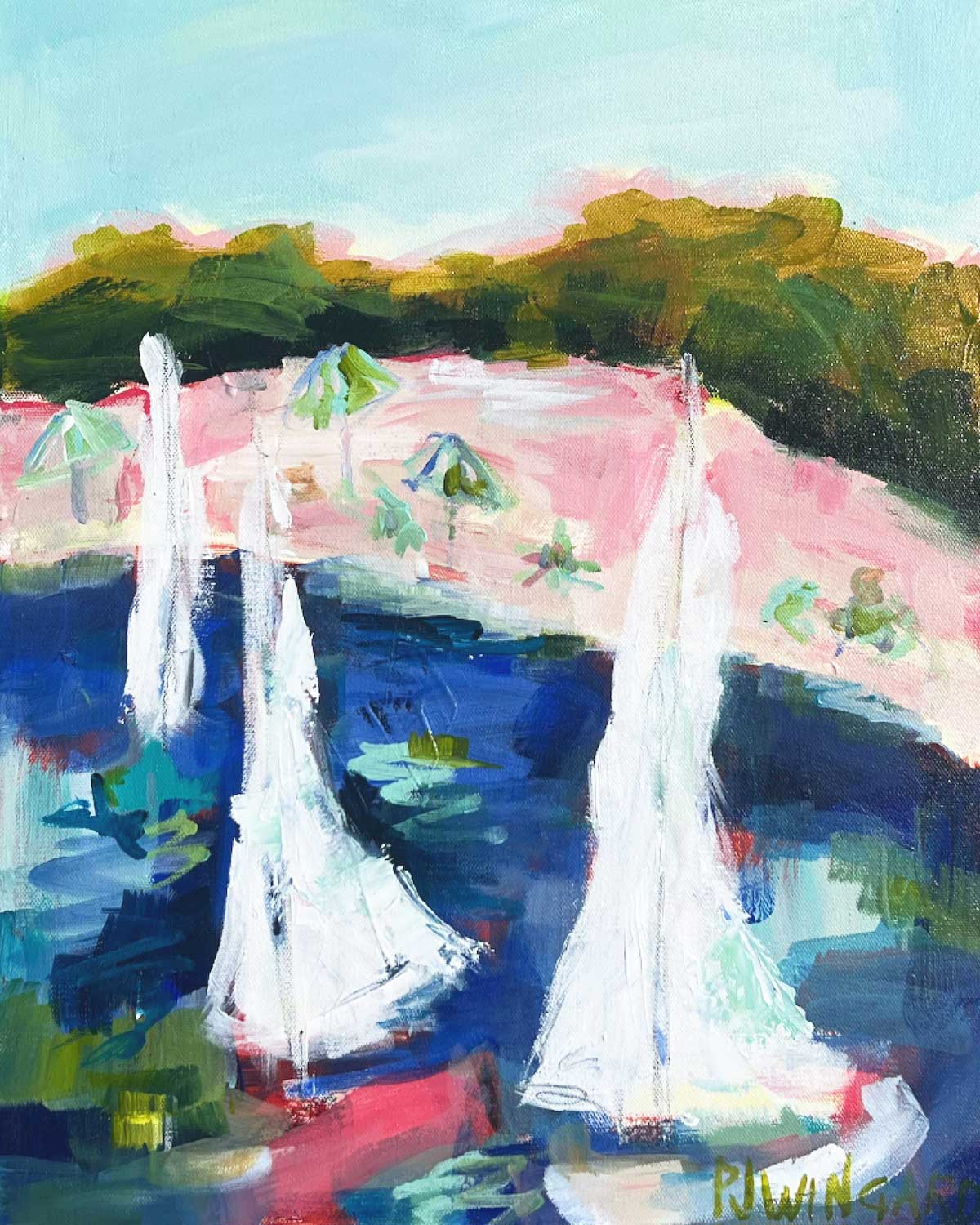 pamela wingard sailboat painting