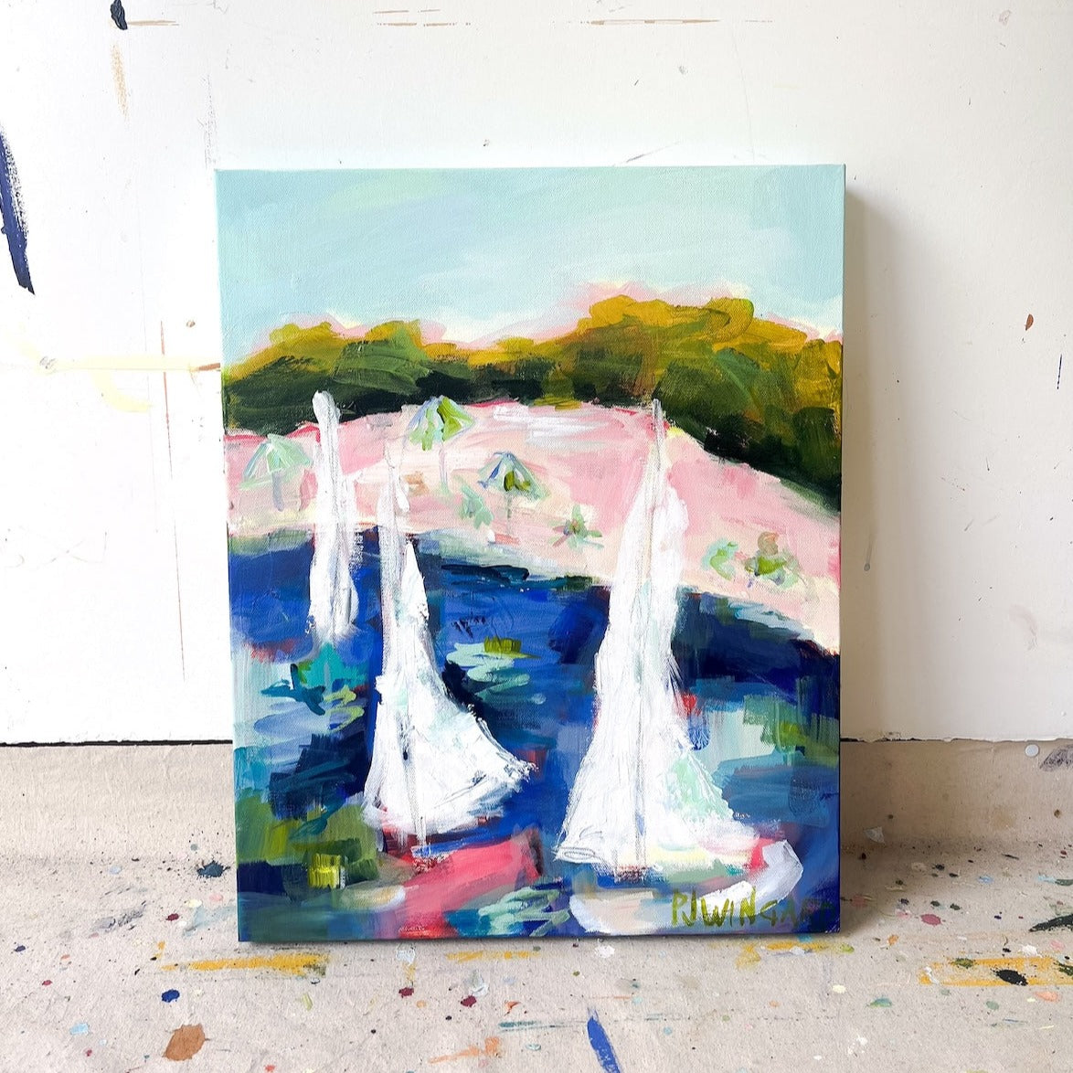 My Anchor | Abstract Coastal Painting
