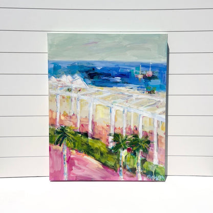 Promenade View | Abstract Coastal Painting