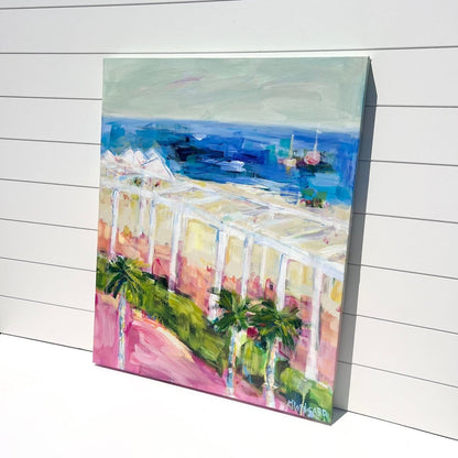 Promenade View | Abstract Coastal Painting