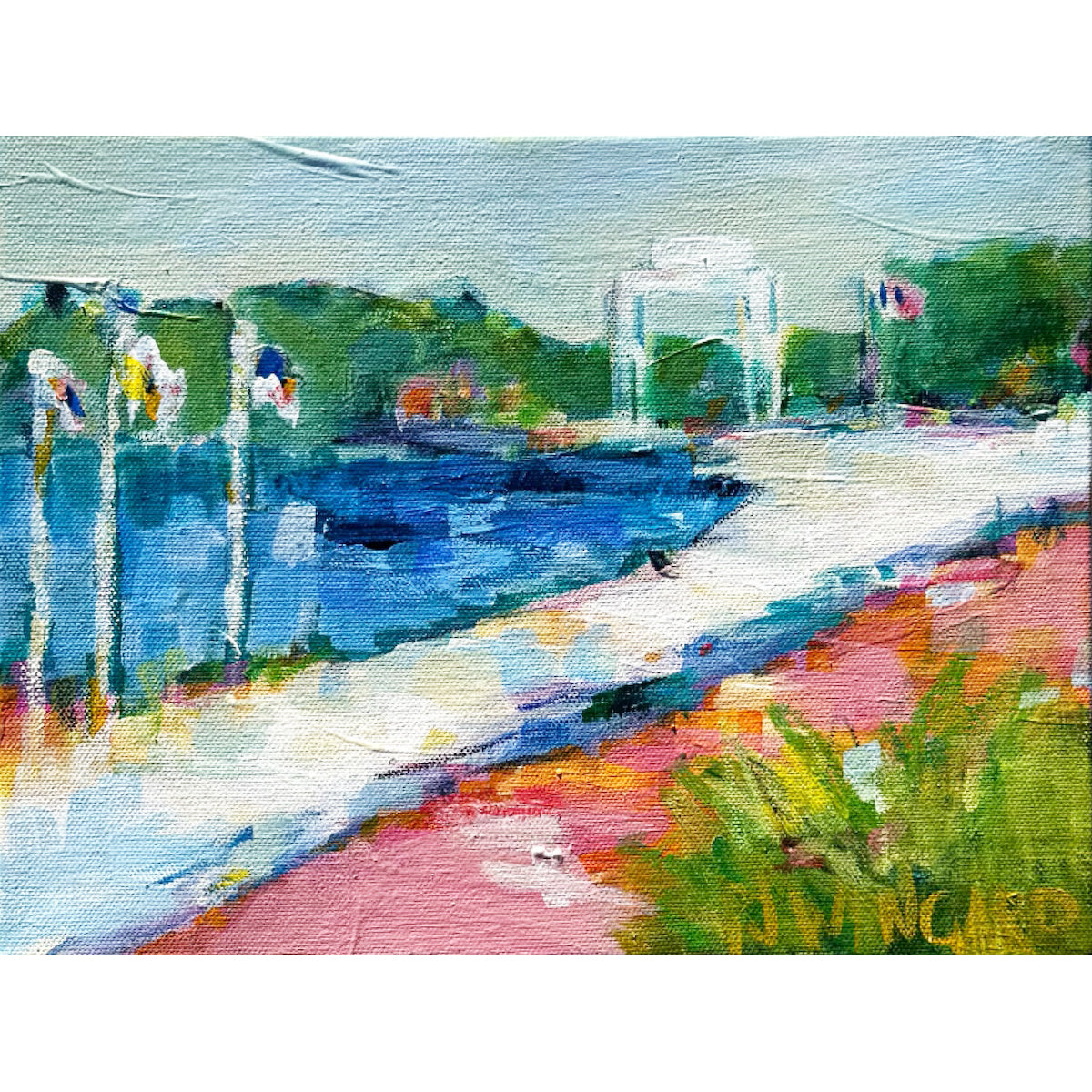 Promenade | Abstract Coastal Painting