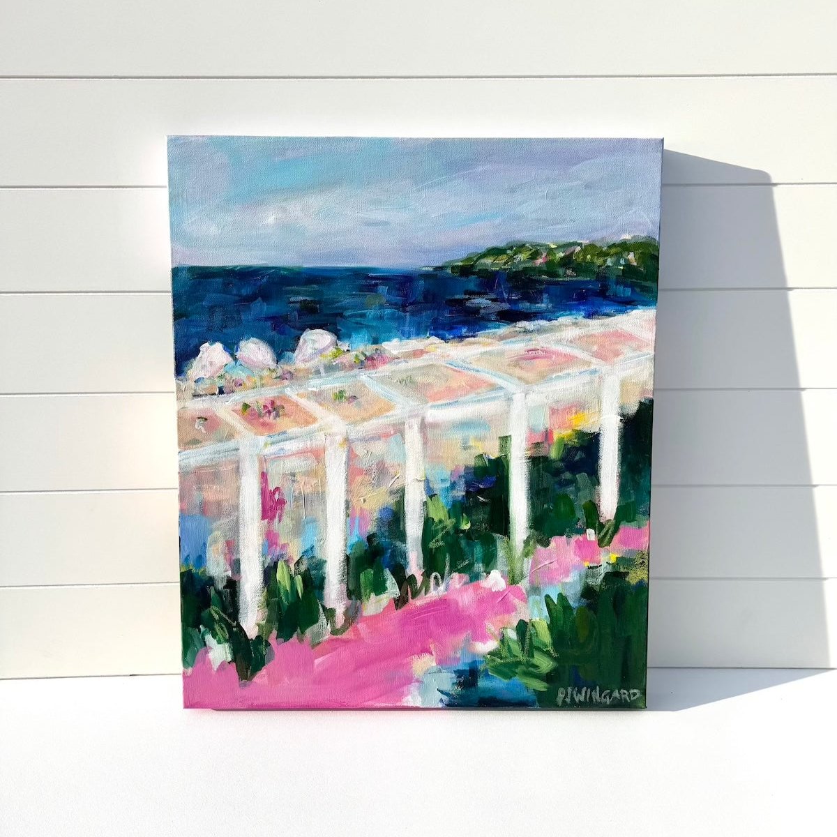 Rooftop Views | Abstract Coastal Painting