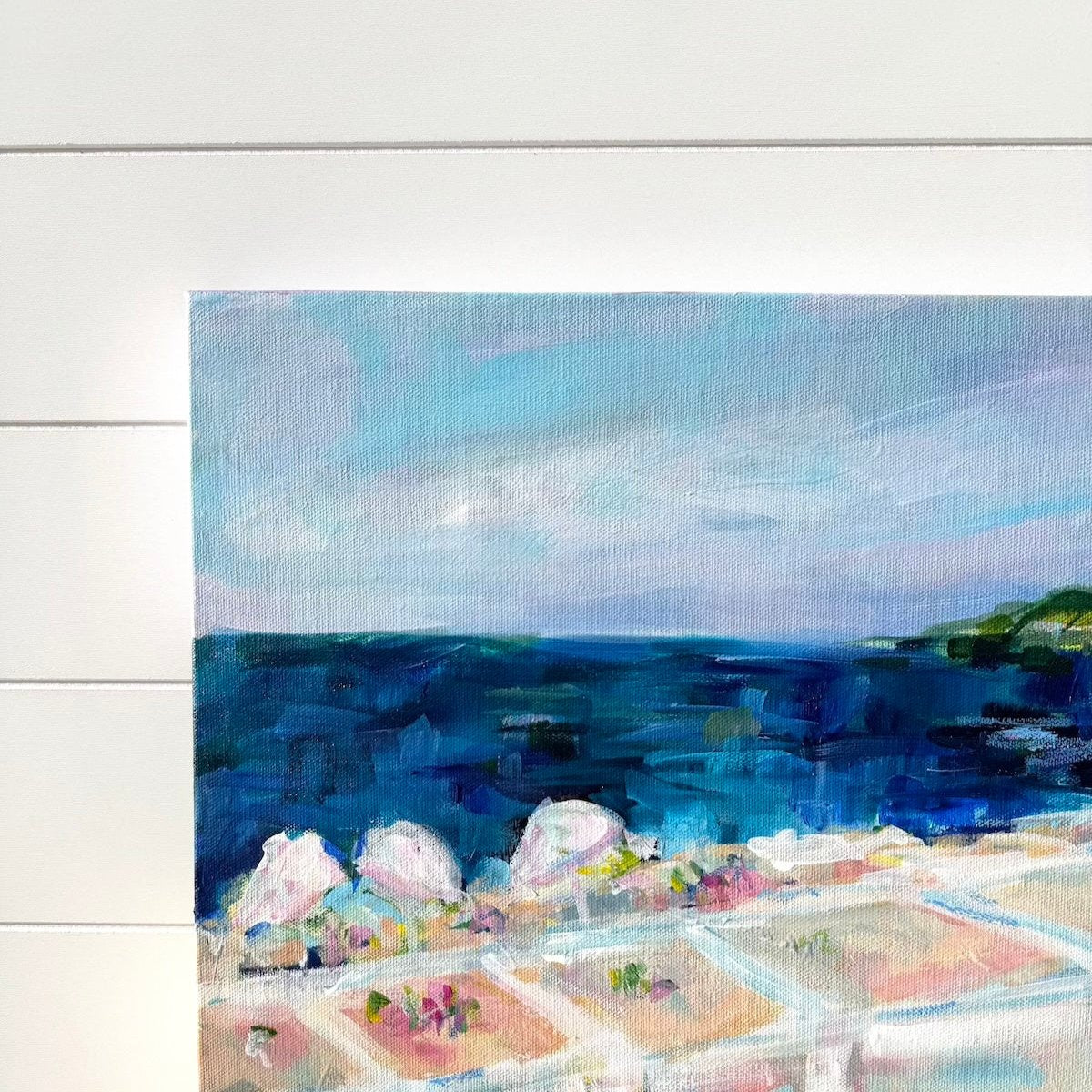 Rooftop Views | Abstract Coastal Painting