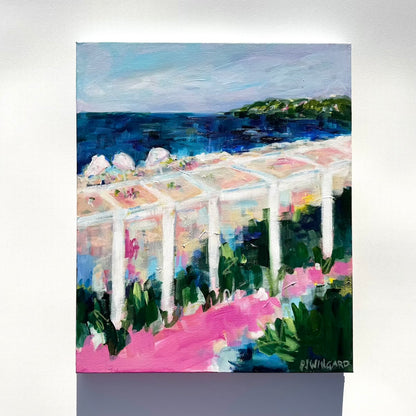 Rooftop Views | Abstract Coastal Painting