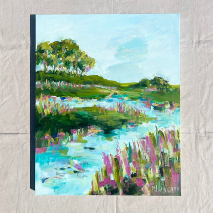 Spring Water | Abstract Coastal Painting