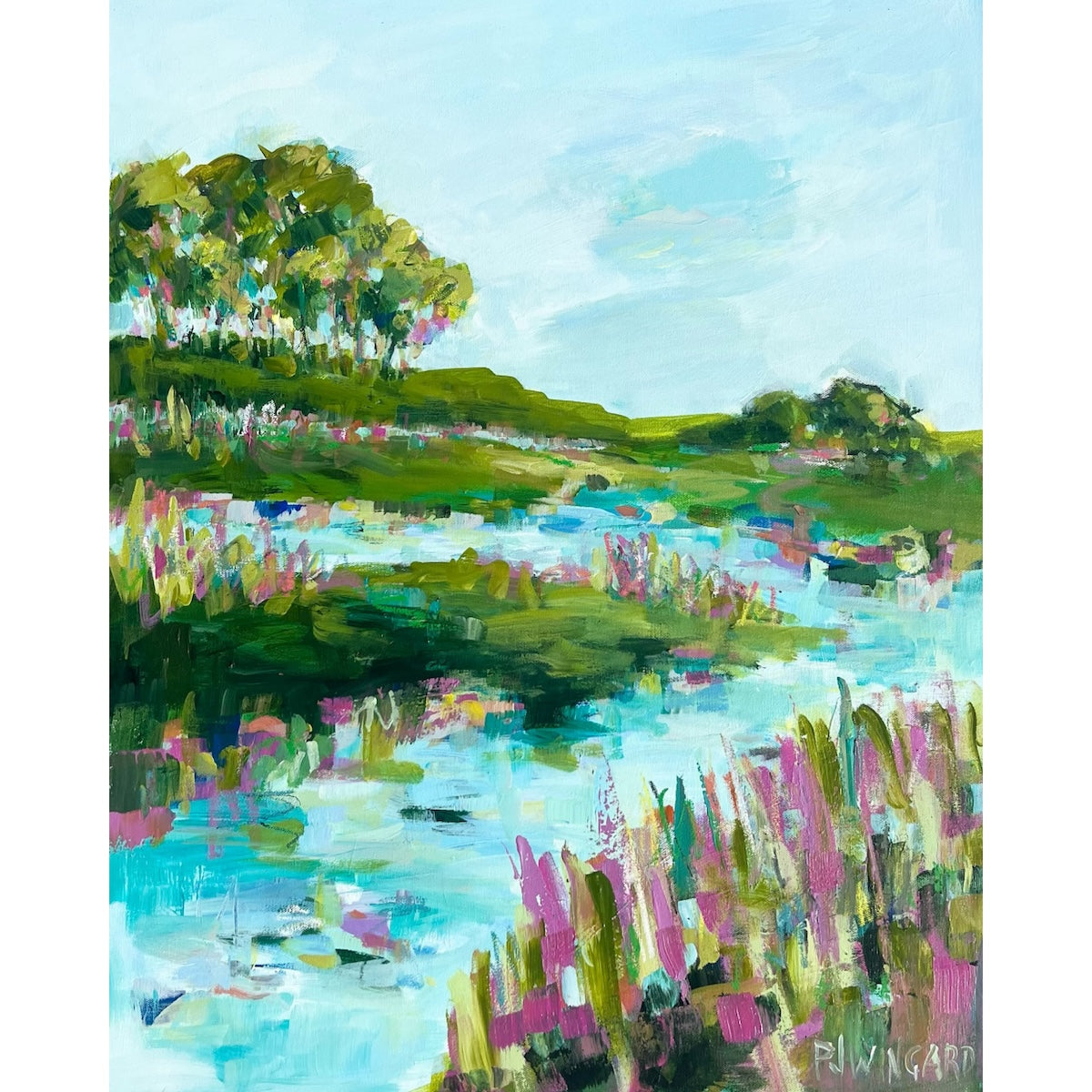 Spring Water | Abstract Coastal Painting