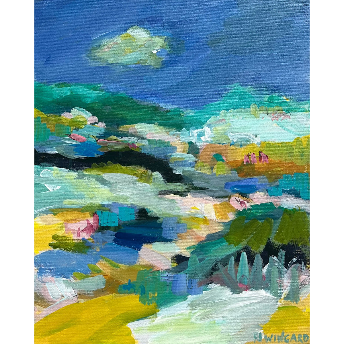 Sunny Disposition | Abstract Coastal Painting