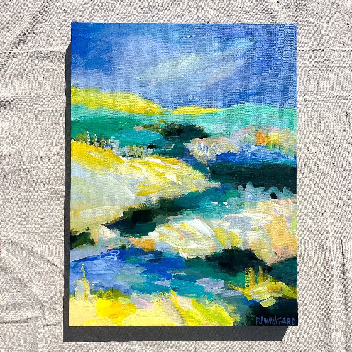 Sunny Girl | Abstract Coastal Painting